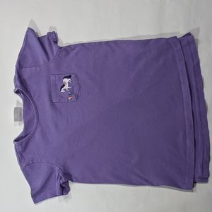 Hanna Andersson light purple pocket t shirt with horse detail